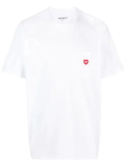 Carhartt S/s Pocket Heart T-shirt In White