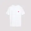 Carhartt T-shirt With Pocket And Heart Patch In White Red
