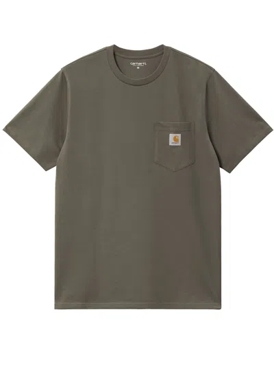 Carhartt S/s Pocket T-shirt In Green