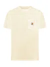 Carhartt Wip Pocket Short Sleeved T Shirt Beige In Nude & Neutrals