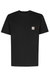 Carhartt Vintage  Pocket T Shirt Top In Washed Black, Men's At Urban Outfitters In Black