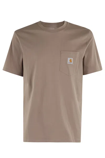 Carhartt Ss Pocket Tshirt In Brown