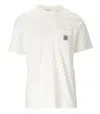 Carhartt Men White Cotton T-shirt, L Luxury T-shirts For Men Darveys In White