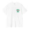 Carhartt White Crewneck Printed T-shirt In White