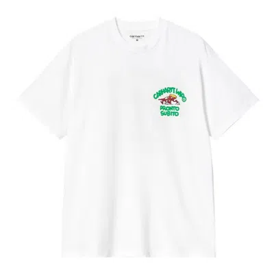 Carhartt White Crewneck Printed T-shirt