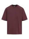Carhartt Maroon Round Neck Logo T-shirt In Red