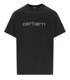 Carhartt Wip Short Sleeves Rivet Script T-shirt In Black