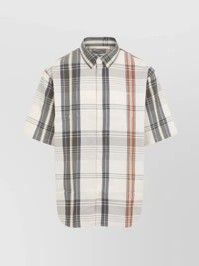 CARHARTT SS ROSLIN SHIRT CHECKERED COTTON PLAID PATTERN
