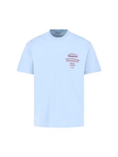 Carhartt 's/s Sandwich' T-shirt In Blue