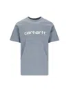 Carhartt Script T-shirt In Gray