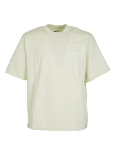 Carhartt S/s Signature Script T-shirt In White