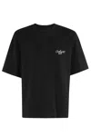 Carhartt Cotton T-shirt With Logo Embroidery In Black