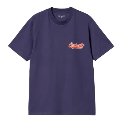 Carhartt Graphic Print Spill T-shirt In Violet