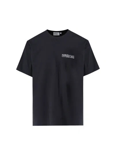Carhartt "s/s Stamp" Logo T-shirt In Black  