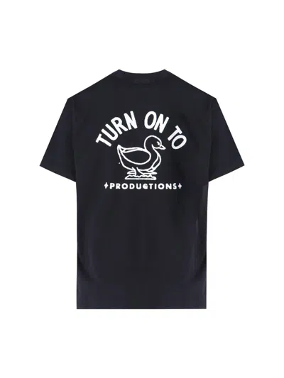 Carhartt S/s Stamp Logo T-shirt In Black/white Stone Washed