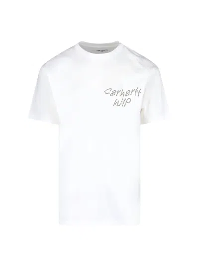 Carhartt 's/s Sunflower' T-shirt In White