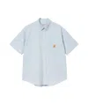 Carhartt Short Sleeves Toland Shirt In Blue