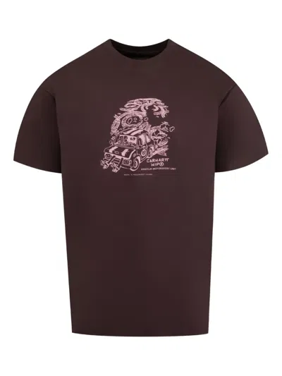 Carhartt S/s Unit T-shirt In Brown