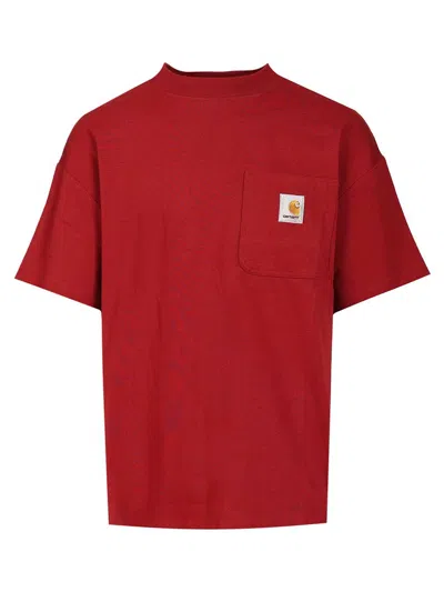 Carhartt S/s Work Pocket T-shirt In Red