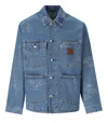 Carhartt Stamp Denim Jacket In Blue