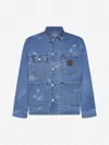 Carhartt Stamp Denim Jacket In Blue