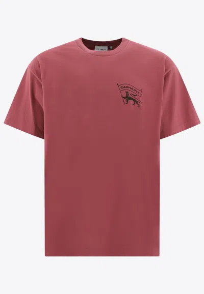 CARHARTT STAMP LOGO PRINT T-SHIRT
