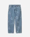 Carhartt Stamp Pant Men Blu In Cotton In Blue
