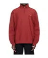 Carhartt Stand-collar Long-sleeved Hoodie In Red