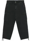 Carhartt Wip Kade Cotton-poplin Cargo Trousers In Black