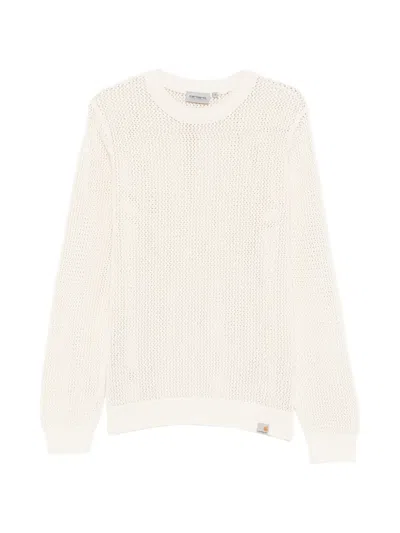 Carhartt Stockton Open-knit Sweater In Neutral
