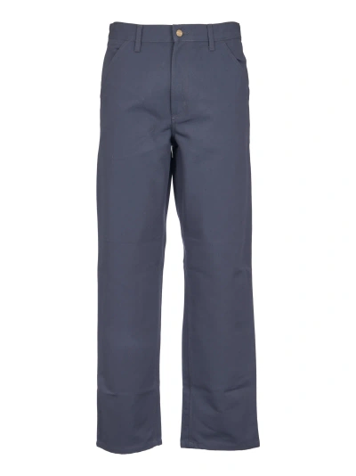 Carhartt Straight Buttoned Trousers In Zeus