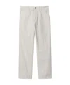 Carhartt Single Knee Pant Sonyc Silver In Cotton In White