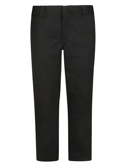 Carhartt Straight Concealed Trousers In Nero