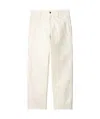 Carhartt Single Knee Pant Sonyc Silver In Cotton In White