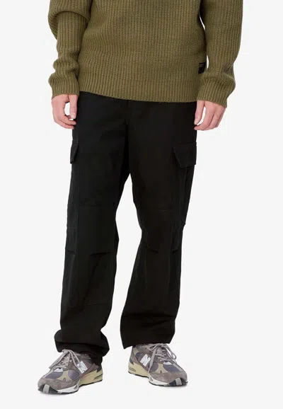 Carhartt Straight-leg Cargo Pants In Black