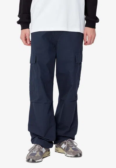 Carhartt Straight-leg Cargo Pants In Blue
