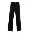 Carhartt Wip Cotton Cargo Trousers In Black