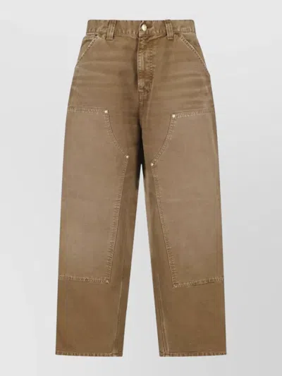Carhartt Straight Leg Pants Belt Loops Back Pockets In Multi