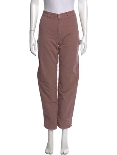 Pre-owned Carhartt Straight Leg Pants In Pink