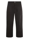 Carhartt Straight Leg Trousers In Black
