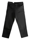 Carhartt Straight-leg Trousers In Black