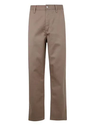 Carhartt Straight-leg Trousers In Brown