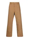Carhartt Double-knee Relaxed Straight Fit Pants In Brown