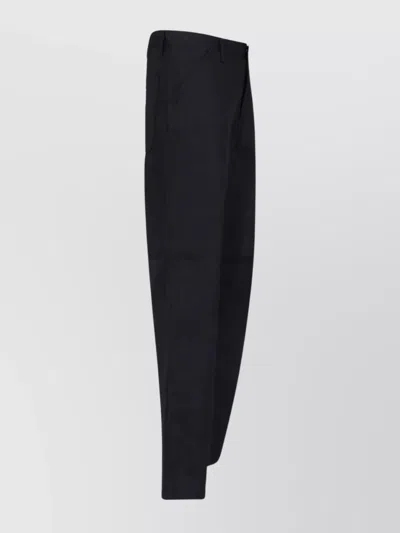 Carhartt Straight Leg Trousers Pockets Loops In Black