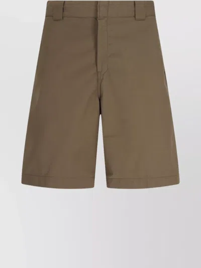 Carhartt Straight Shorts With Back Pocket And Belt Loops In Brown
