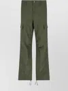Carhartt Straight Trousers With Drawstring Hem And Cargo Pockets