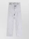 Carhartt Straight Trousers With Pockets And Belt Loops In Gray