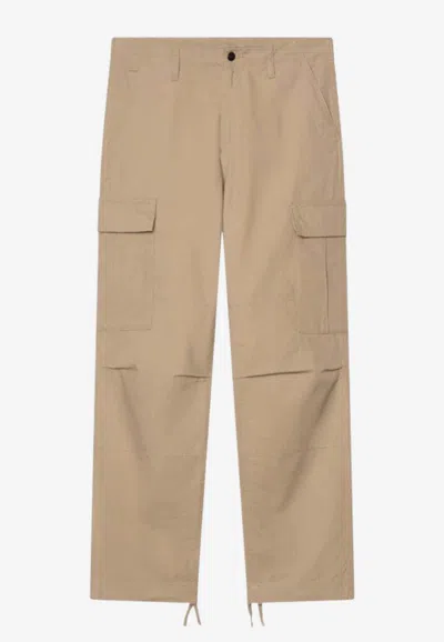 Carhartt Regular-fit Cargo Pants In Neutral