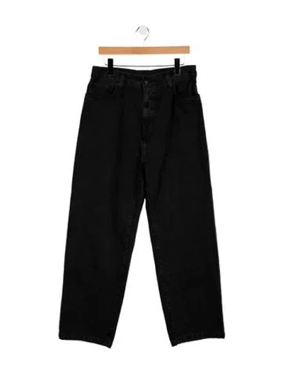 Pre-owned Carhartt Straight-leg Jeans In Black