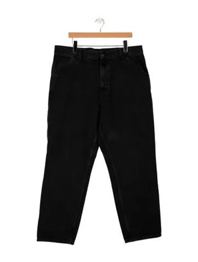 Pre-owned Carhartt Straight-leg Jeans In Black
